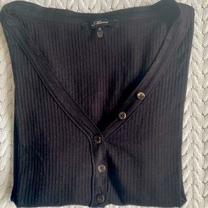 Mavi Black Henley Top